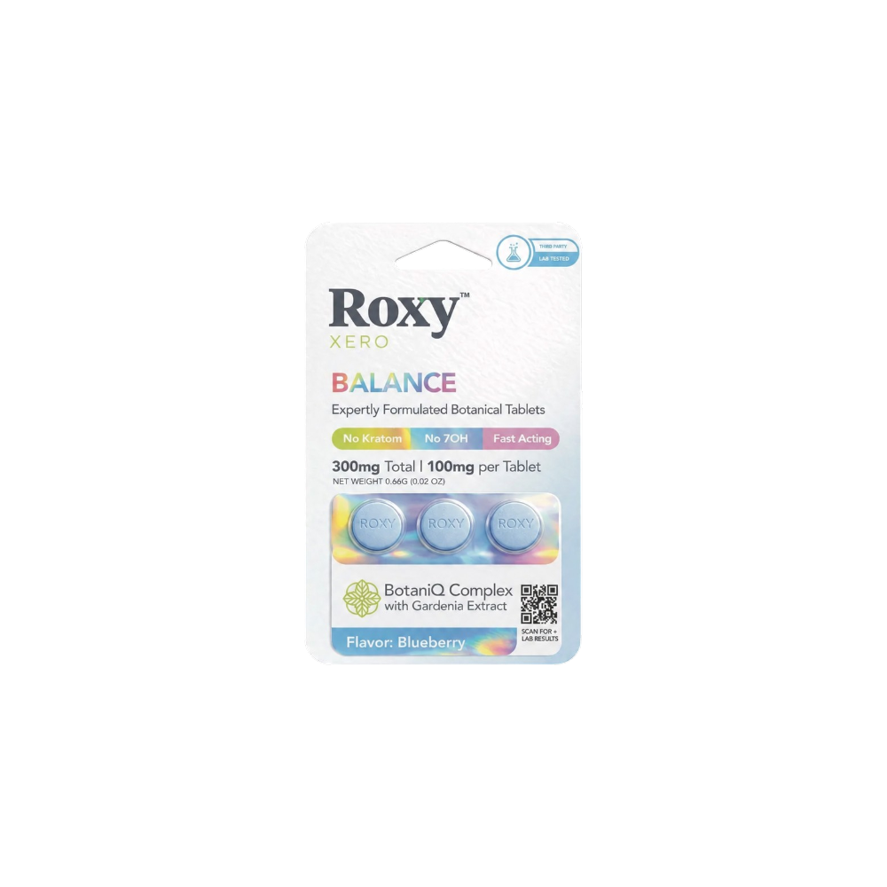 Roxy Xero Balance Gardenia Extract Tablets 100mg - Blueberry